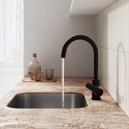 IDDIS Cuba kitchen mixer with a filtered water channel, black-8
