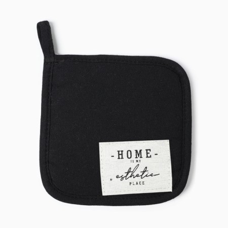 Ethel's Take "Home", black color, 16x16 cm, 50%HL, 50%flax-1