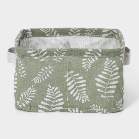 Organizer for linen of the share Leaves, 4 cells, 20 × 20 × 11 cm, green color-5