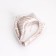 Candle "shell" in a candlestick of gypsum large, 17x11x5.5cm, champagne