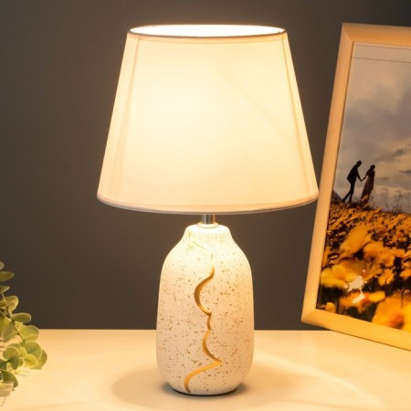 Board lamp "Jasmine" E14 40W white-gold 20x20x33 cm Risalux-2