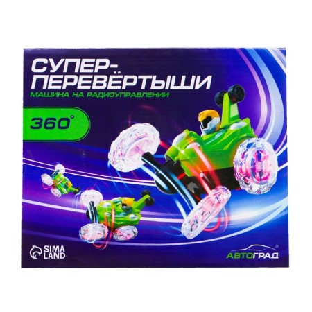 Radio-controlled “Trick” car, works on batteries, lighting effects, red red.-6