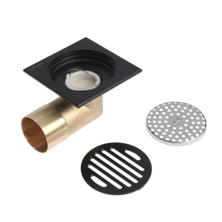 Gag Aflorn AF20510F-10, 100x100 mm, horizontal, brass, black-3