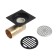 Gag Aflorn AF20510F-10, 100x100 mm, horizontal, brass, black