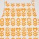 Apron Ethel Yellow Garden 60x70cm, 100% cotton, sarzha 190 g/m2