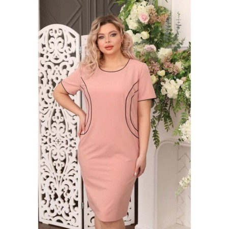 Female dress, size 58, peach color-8