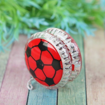 Yo-yo "Football", light, MIX color, in showbox-1