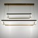 Lamp "Coruna" LED 320W 3000-6000K gold 80x40x15cm Bayerlux