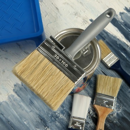 Tundra-macleure, natural bristles, plastic handle, 30x100 mm-7