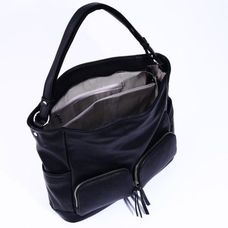 Bagon-tout on lightning, 3 outer pockets, black color-6