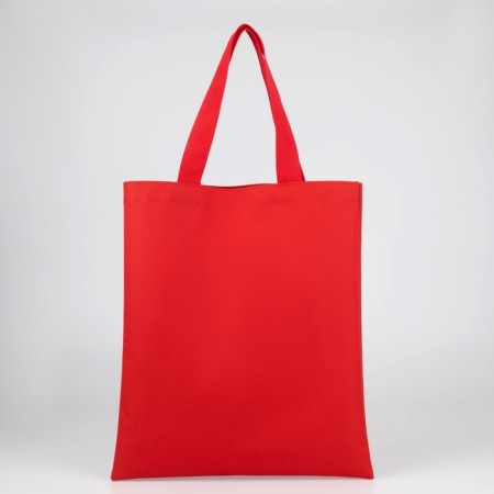 Shoper Bright Emotions, sparkles, without lightning, without lining, red color-4