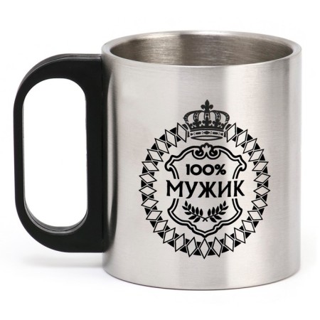 Thermal circle, 180 ml, tourism "Master K.100 % Man", retains heat 2 hours, 7 x 9.5 cm-2