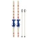 Ski -adolescent kit: skiing 110 cm, sticks 80 cm, Mix colors