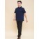 Polo for the boy Pelican, height 122 cm, dark blue color