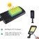 Street battery lamp, lantern, 120 diodes, 3 modes