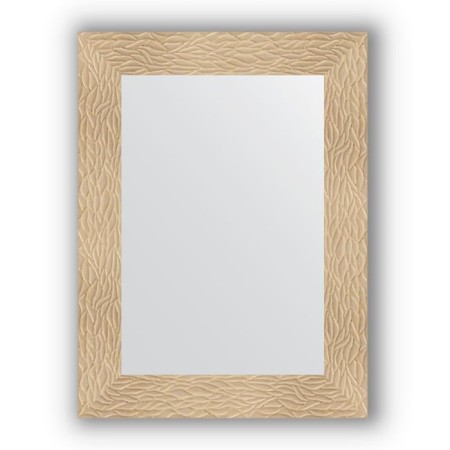 Mirror in the baguette frame - gold dunes 90 mm, 60 x 80 cm, evoForm