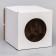 Box for a cake with a window, white, 30 x 30 x 30 cm