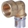 STOUT SFP-0010-000126, 1 x 26 mm, internal thread, transition, brass