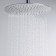 Shower watering can Wasserkraft A116, tropical, d = 300 mm, stainless steel, chrome