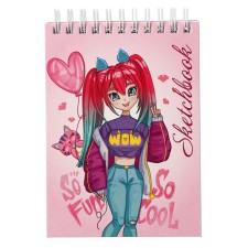 A6 sketchbook, 80 sheets on the crest on the short side of 