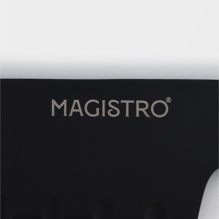 Knife Santoku kitchen Magistro Dark Wood, blade length 17.8 cm-3