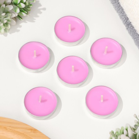 Set of candles of tea aromatic, 6 pcs, rose-1