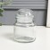 Candles can glass with a lid is transparent 8.5x6x6 cm