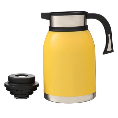 Thermos-coffeery Hot & Cold, 2 l, retains heat up to 24 hours, yellow-1