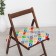 Pillow on a mosaic chair is blue 40x40cm, horny, 150 g/m2, Hollofiber