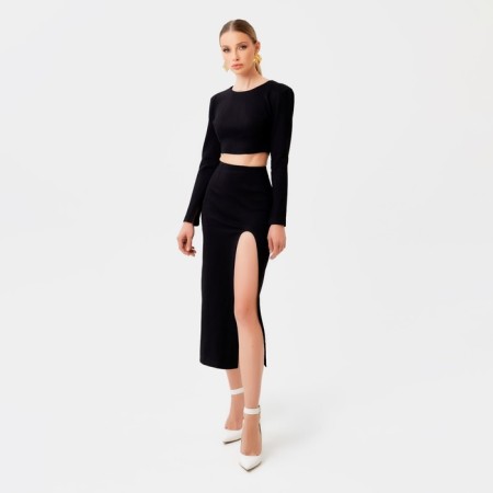 Women's costume (skirt and top) Mist, p.44, black-5