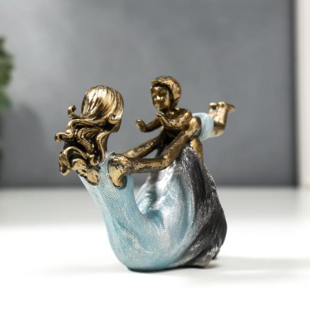 Souvenir Polystone "Mom with Son" 9,5x6.5x17 cm-2