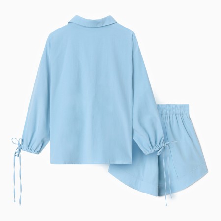 Women's costume (blouse, shorts) minku: casual collection color Blue, size 48-11