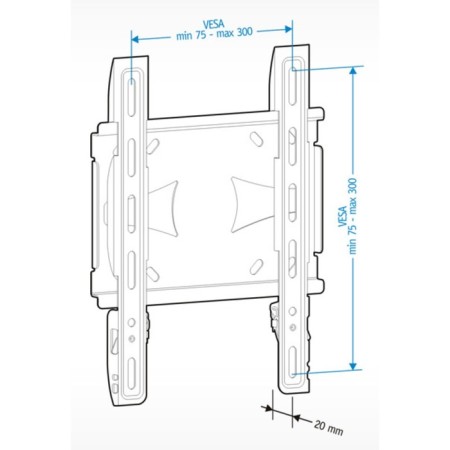 Holder LCDS-5045 Metalik 19 "-40" Max.45kg wall-mounted TV.-1