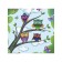 Organizer in a bathtub on suction “Owls on branches”, for storing toys and trifles, size 33x39 cm