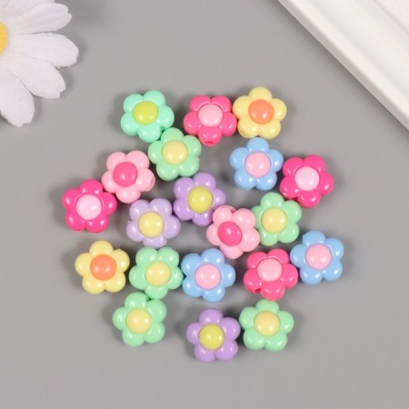 Busins ​​plastic "Summer color chamomile" mix set 20 g 1.6x1.6x0.8 cm