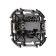 Single -valve Legrand Inspiria, 10 AX, 250 V switch, aluminum