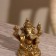 Souvenir "Ganesha on the mouse" Brass 6 cm