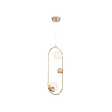 Suspended lamp with a replaceable lamp Ambrella Light, Crystal, Tr5431, 2XG9, Color Gold