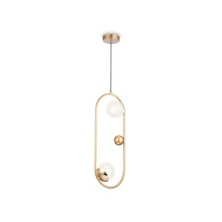 Suspended lamp with a replaceable lamp Ambrella Light, Crystal, Tr5431, 2XG9, Color Gold
