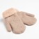 Women's mittens minaku is plain with rhinestones, 23 cm, central