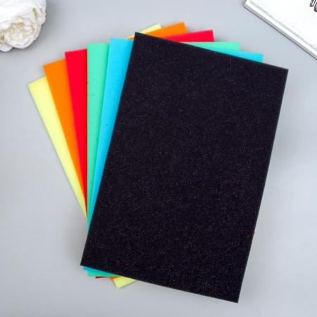 A set of color foam (6 colors) 20x29.7 cm, 1 cm-1