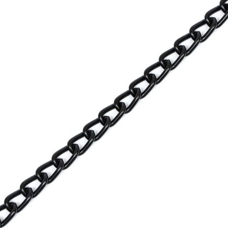 Collar - Metallic a single strain, 55 cm, wire thickness 2.5 mm, black-3