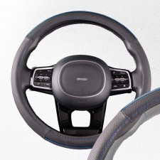 Skyway Combo-8 braid, Black-blue, eco-leather size, S01102308