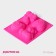 Baking uniform “Bear and Heart”, silicone, 17 × 15 cm, 4 cells, pink color