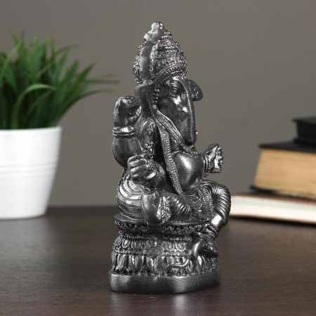 Figure "Ganesha" metallic 7x18x12cm-1
