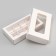 Folding box under 8 sweets, white, 9.8 x 17.7 x 3.5 cm