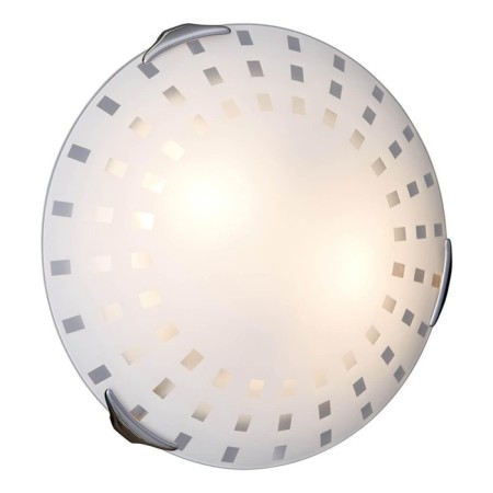 Lamp Quadro White 2x60W e27 chrome, white