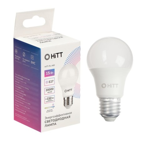 HITT-PL, A60, 15 W, 230 V, E27, 6500 K lamp