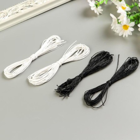 Astra sneaker for decorating a wax, 1 mm x 1 m, set 20 pcs (black and white)-1