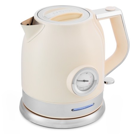 Electric kettle KitFort KT-692-2, metal, 1.7 l, 2200 watts, beige
